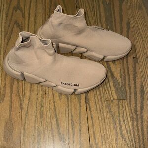 Balenciaga Light Beige Sock Sneakers